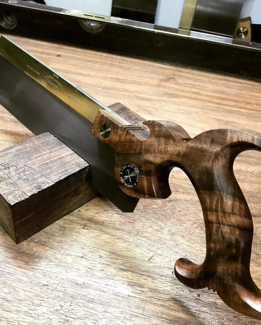 A dovetail saw with a Richardson Brothers handle.